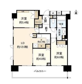 ザ・パークハウス中野弥生町テラス 13階 間取り図