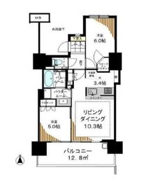 ザ・グランアルト錦糸町 9階 間取り図