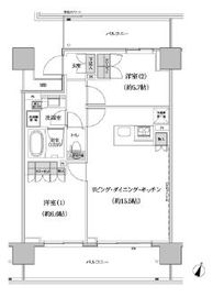 パークハビオ渋谷本町レジデンス 818 間取り図