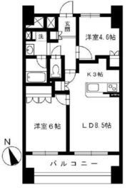 ロータス神楽坂 4階 間取り図