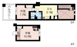 レジデンスシャルマン月島 831 間取り図