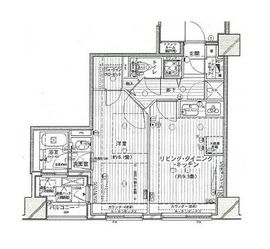 ブロードシティ東京 4階 間取り図