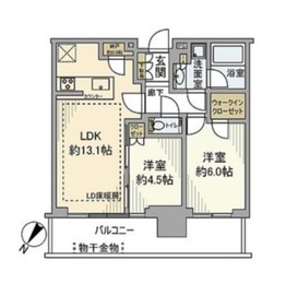 シティタワーズ東京ベイ 8階 間取り図