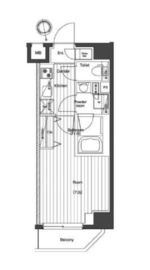 プレミアムキューブG北新宿 5階 間取り図