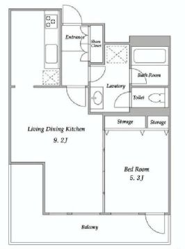 渋谷プロパティータワー 1513 間取り図
