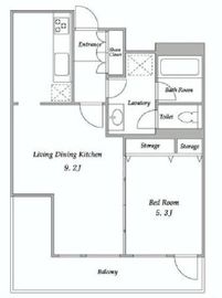 渋谷プロパティータワー 1513 間取り図