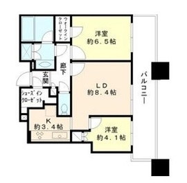 ル・サンク大崎シティタワー 3階 間取り図