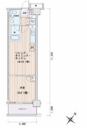 エスティメゾン豊洲レジデンス E222 間取り図