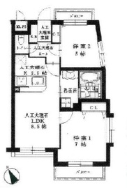 西小山ヒルズ 102 間取り図