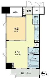 プレシス文京小石川　静穏の杜 1205 間取り図