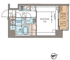 BluRock青葉台 206 間取り図