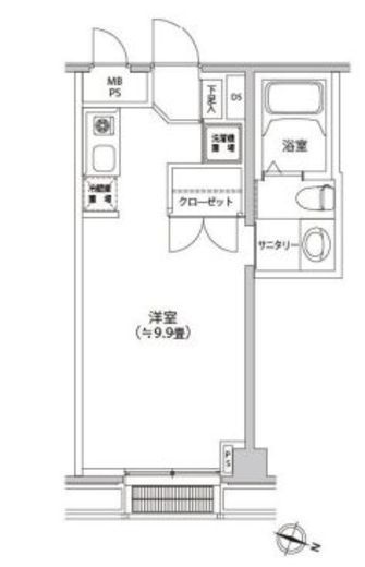 カスタリア都立大学 603 間取り図