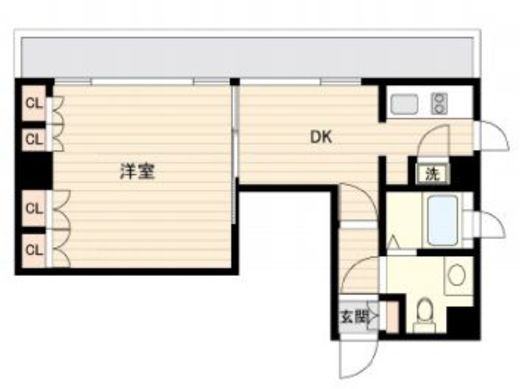 プラティーク清澄白河 803 間取り図