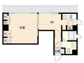 プラティーク清澄白河 803 間取り図