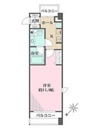 西新宿VIPROYAL 601 間取り図