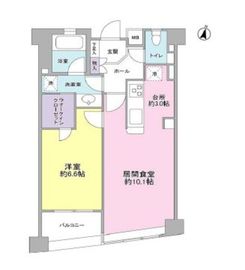 ノールフラット南麻布 203 間取り図