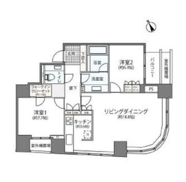 青山ザ・タワー 4階 間取り図