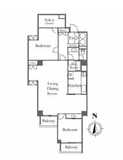 ルミナス一番町 5階 間取り図