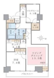 ブリリアイスト東雲キャナルコート 1024 間取り図