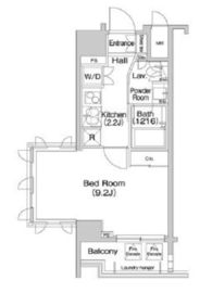 コンフォリア麻布EAST 209 間取り図