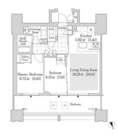 大崎ガーデンレジデンス 2312 間取り図