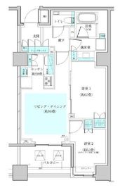 ザ・パークハウス早稲田 5階 間取り図