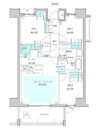 ザ・パークハウス早稲田 8階 間取り図