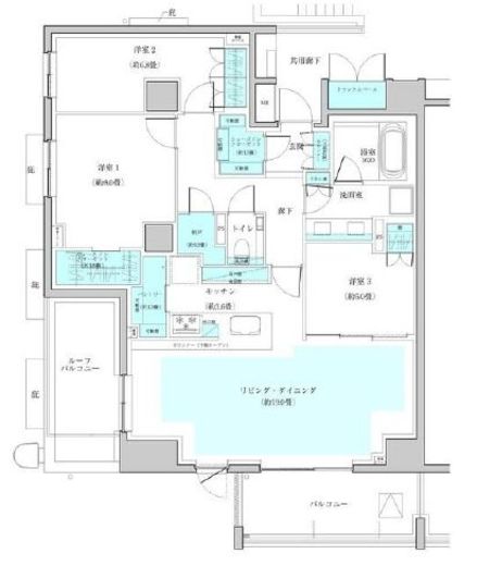 ザ・パークハウス早稲田 10階 間取り図