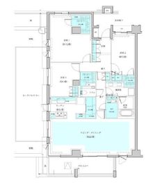 ザ・パークハウス早稲田 6階 間取り図