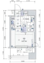 ベルファース水天宮前 901 間取り図