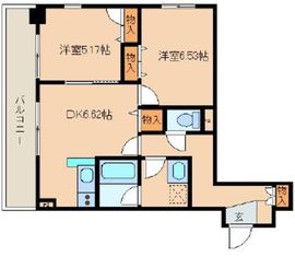 レジディア新川 702 間取り図