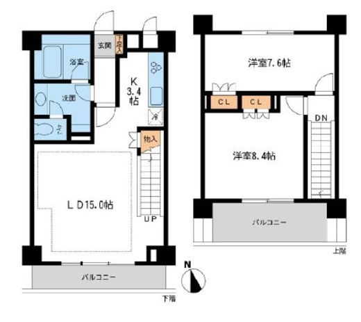 NTPRレジデンス鷹番 304 間取り図