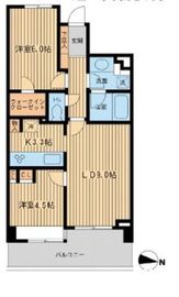 グランカーサ両国壱番館 504 間取り図