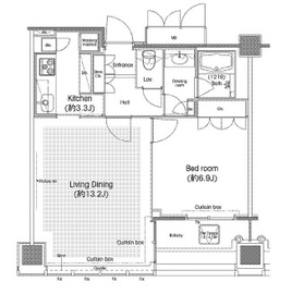 品川グラスレジデンス 1406 間取り図