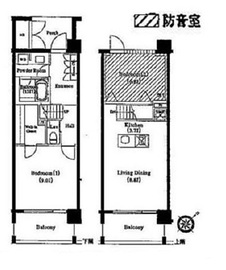 ラフィーヌ銀座 1117 間取り図