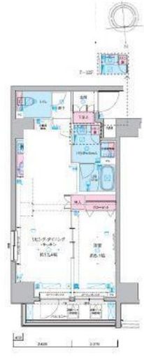 ジェノヴィア東神田グリーンヴェール 7階 間取り図