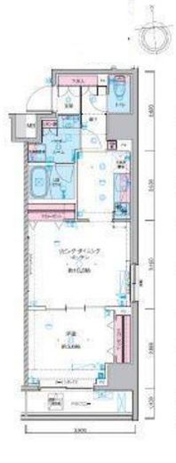 ジェノヴィア東神田グリーンヴェール 7階 間取り図