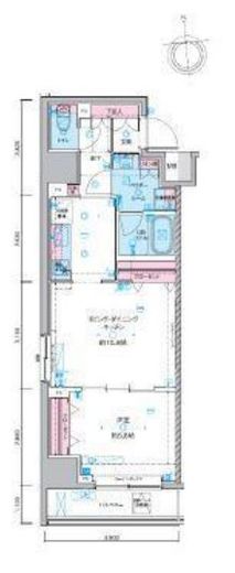 ジェノヴィア東神田グリーンヴェール 6階 間取り図
