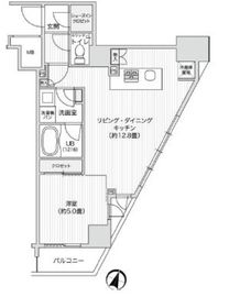 レジディア笹塚2 1108 間取り図