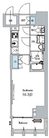 ディームス蔵前 203 間取り図