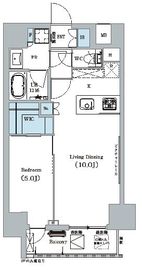 ディームス蔵前 201 間取り図