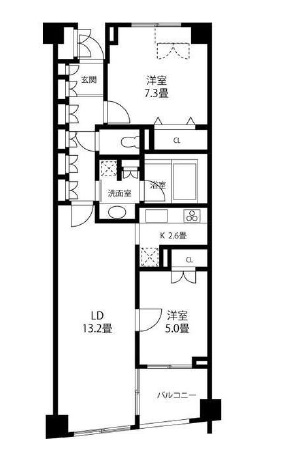KDXレジデンス半蔵門 404 間取り図