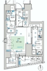 フェルクルール秋葉原 6階 間取り図