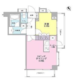 クオリア恵比寿サウス 4階 間取り図