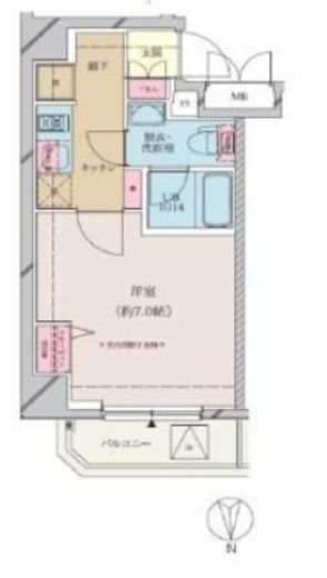Etervo新大久保 301 間取り図