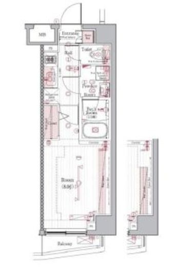 ブライズ住吉 2階 間取り図