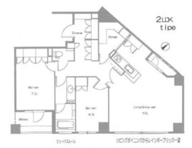 パークハウス高輪プラテア 4階 間取り図