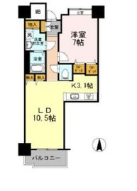 品川シーサイドビュータワー1 511 間取り図