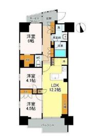 レジデンシャル東中野 9階 間取り図