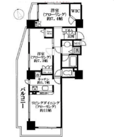 池袋パークタワー 5階 間取り図